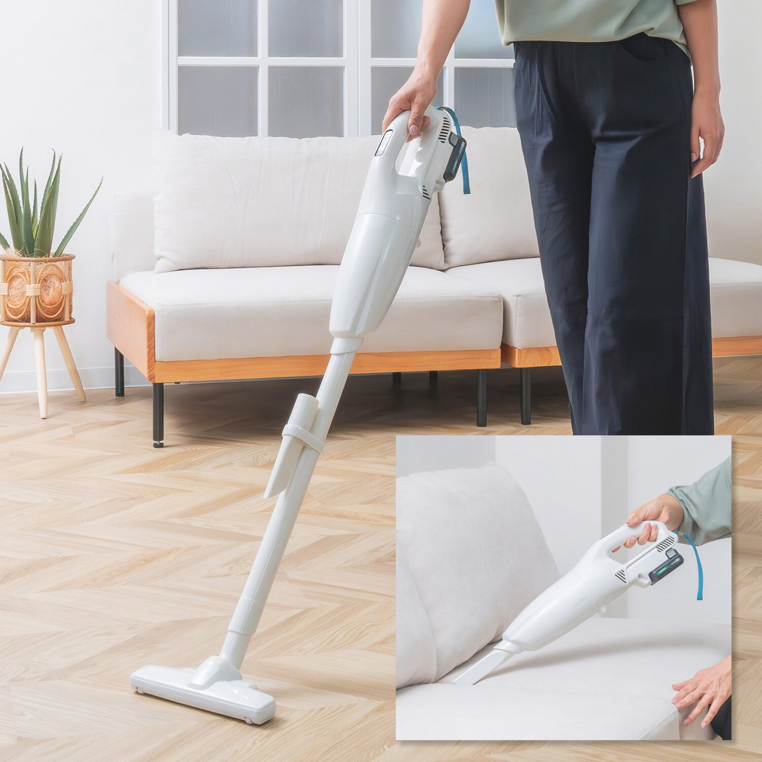 ハイコーキ 軽量＆コンパクト 掃除のプロも使用する！ コードレスクリーナ＆ ラウンドブラシ 特別セット