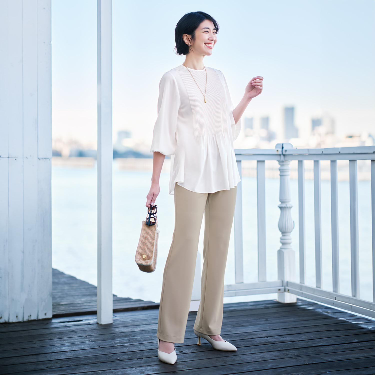 上質ごこち アルディナ はくだけで脚長美人見え 極上ドレープパンツ ＜股下６５ｃｍ＞