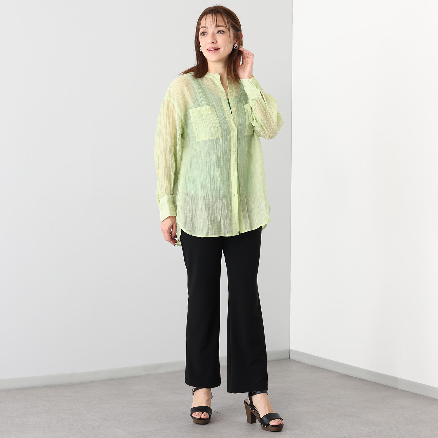 上質ごこち アルディナ はくだけで脚長美人見え 極上ドレープパンツ ＜股下７０ｃｍ＞