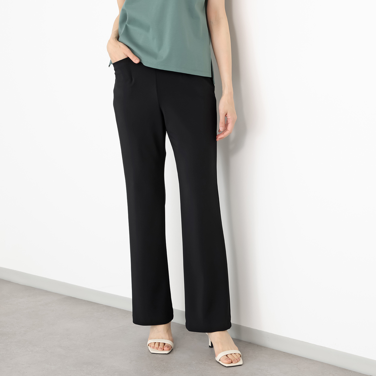 上質ごこち アルディナ はくだけで脚長美人見え 極上ドレープパンツ ＜股下７５ｃｍ＞