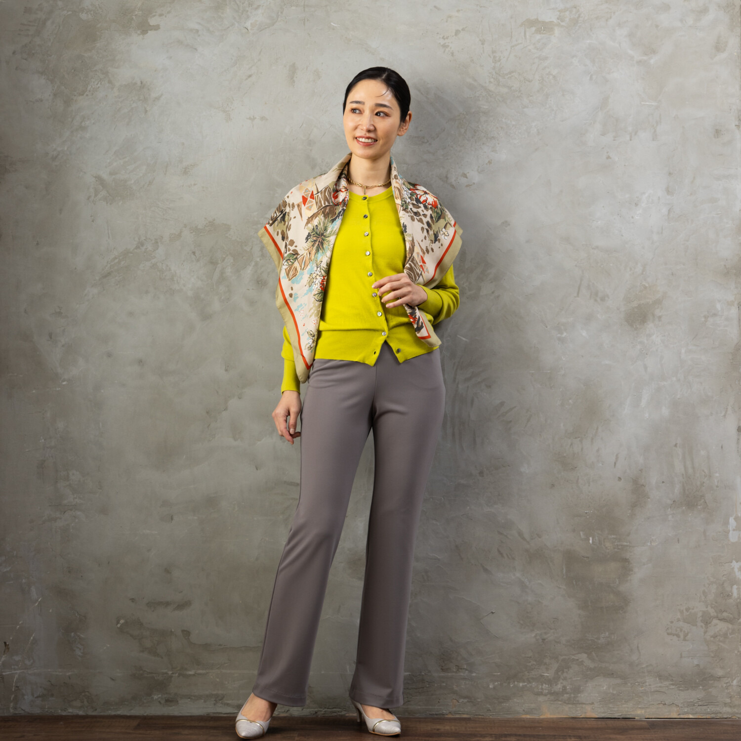 上質ごこち アルディナ はくだけで脚長美人見え 極上ドレープパンツ ＜股下７５ｃｍ＞