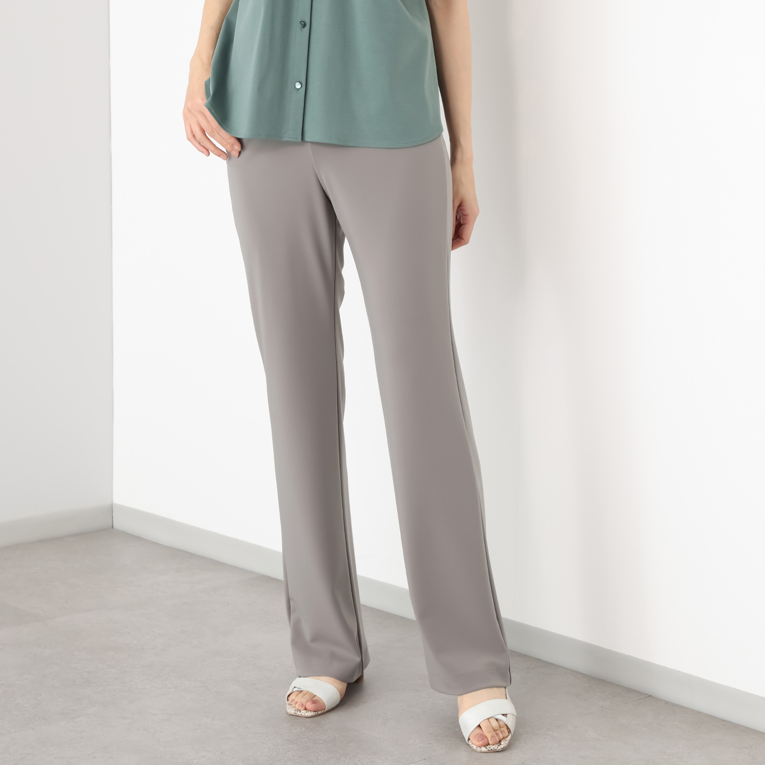 上質ごこち アルディナ はくだけで脚長美人見え 極上ドレープパンツ ＜股下８０ｃｍ＞