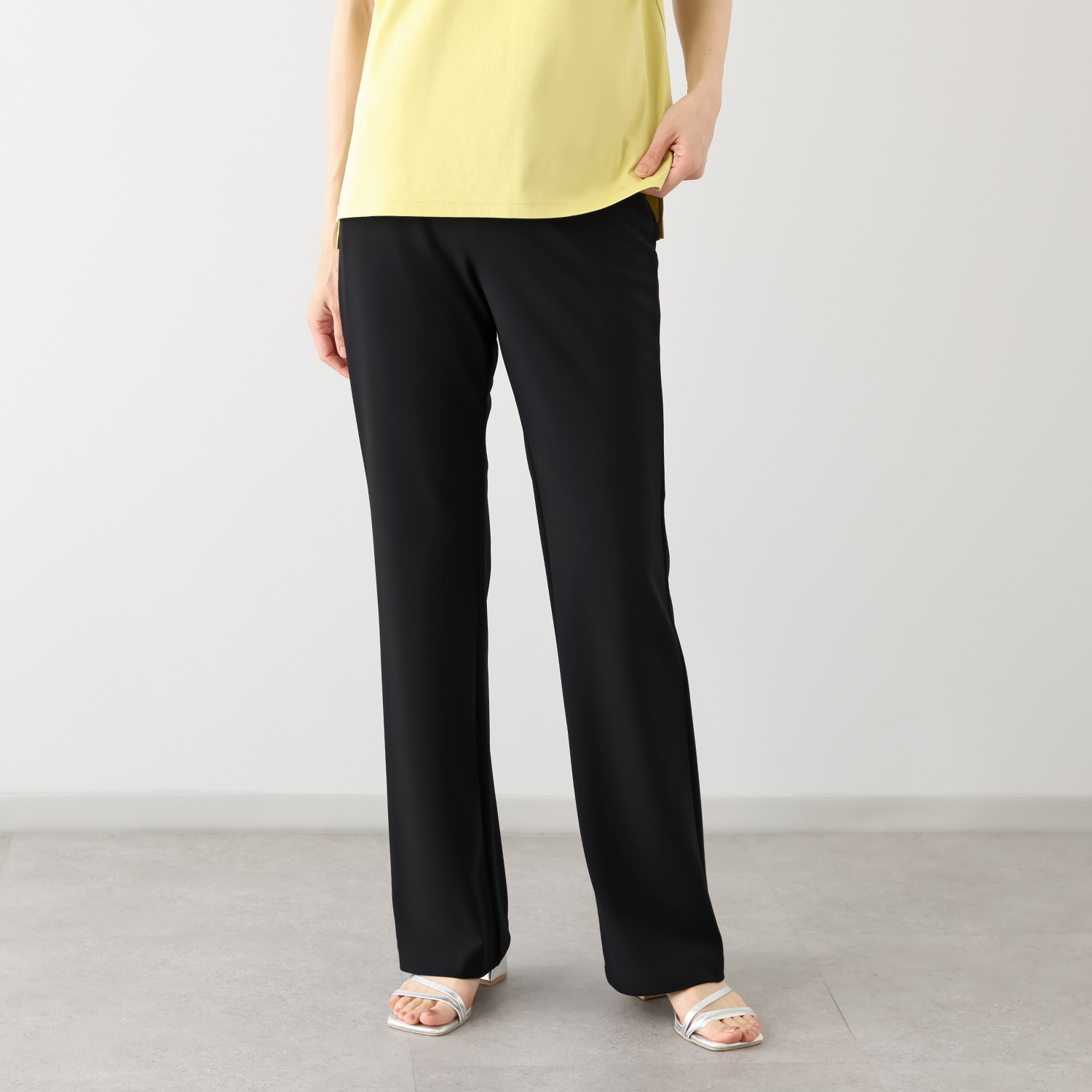 上質ごこち アルディナ はくだけで脚長美人見え 極上ドレープパンツ ＜股下８０ｃｍ＞