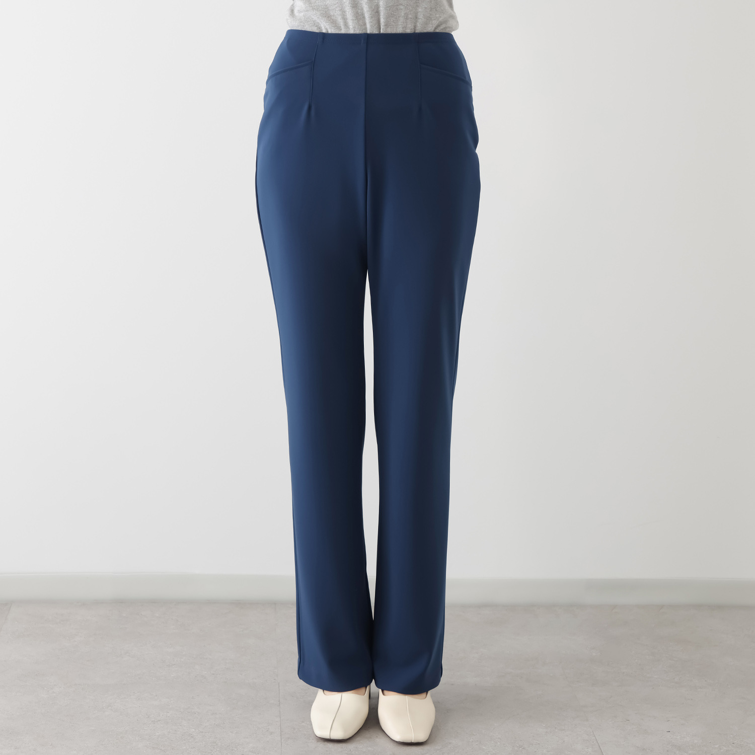 上質ごこち アルディナ はくだけで脚長美人見え 極上ドレープパンツ ＜股下８０ｃｍ＞