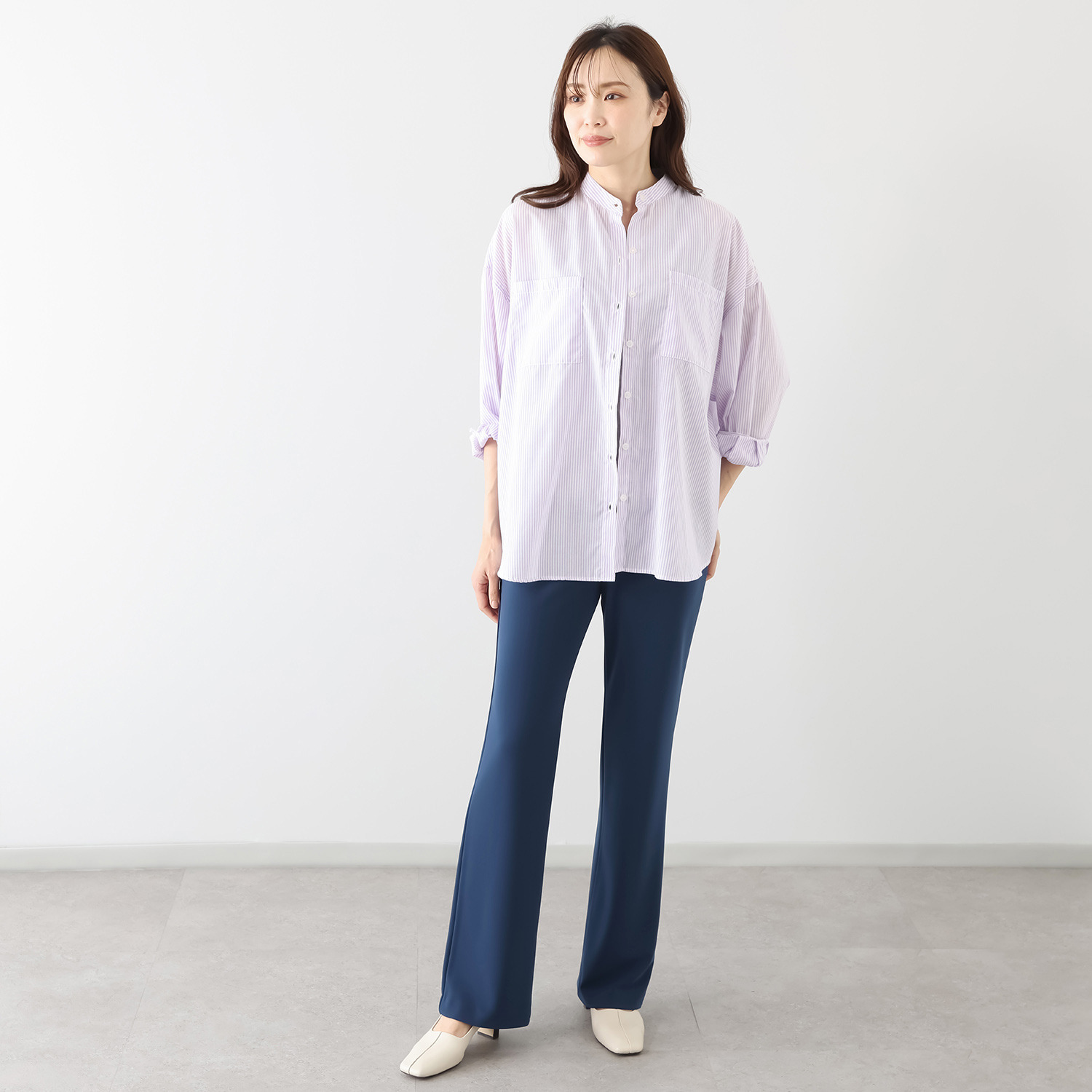 上質ごこち アルディナ はくだけで脚長美人見え 極上ドレープパンツ ＜股下８０ｃｍ＞