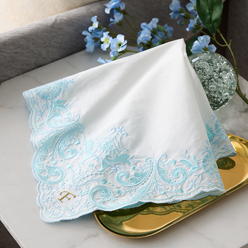 スワトウ刺しゅう オーダーメイド ハンカチ