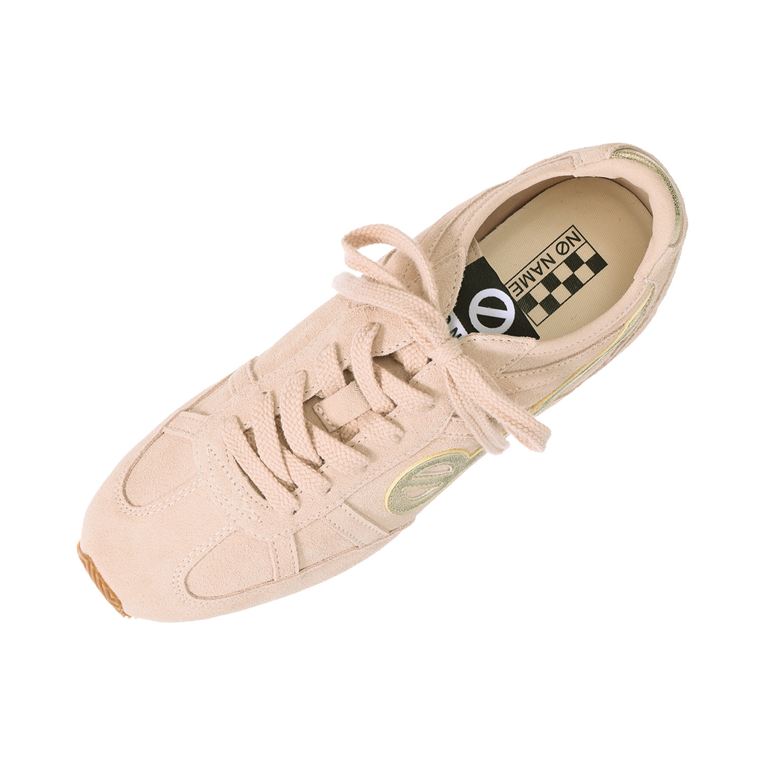 ノーネーム 牛革スエード ローソールスニーカー