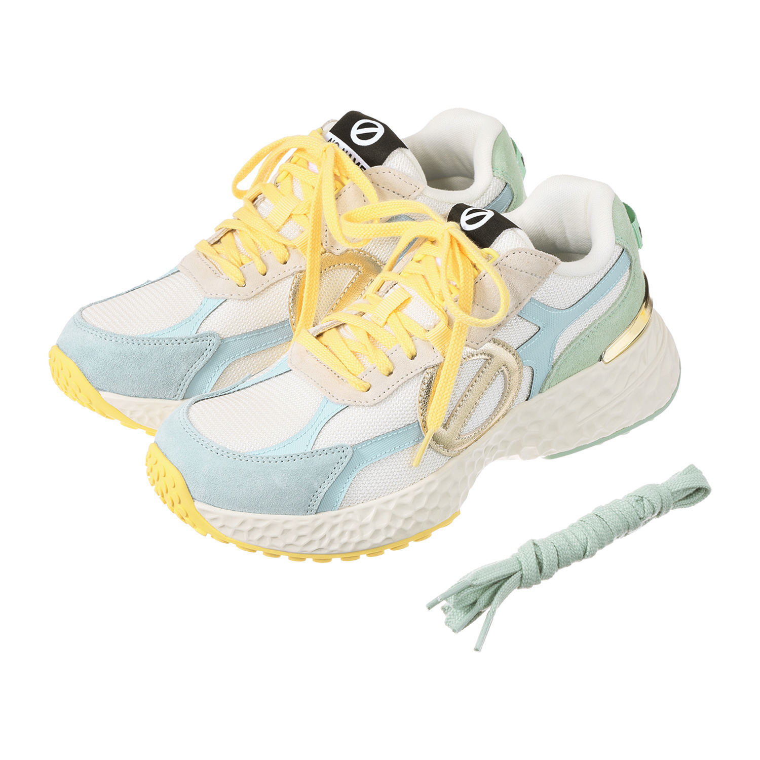 ノーネーム パステル配色 スニーカー “カーター”