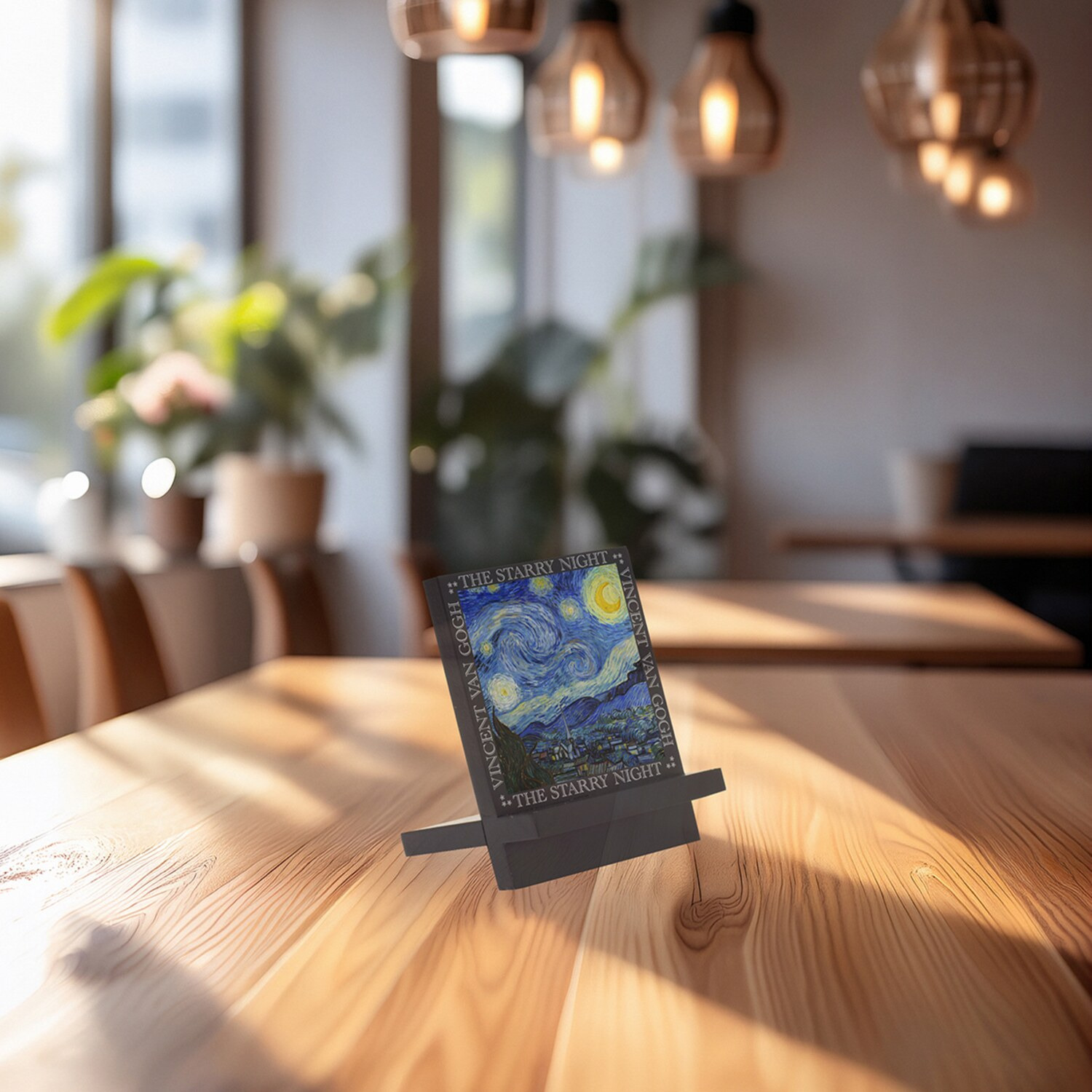卓上イーゼルアートセット ゴッホ 星月夜＆夜のカフェテラス