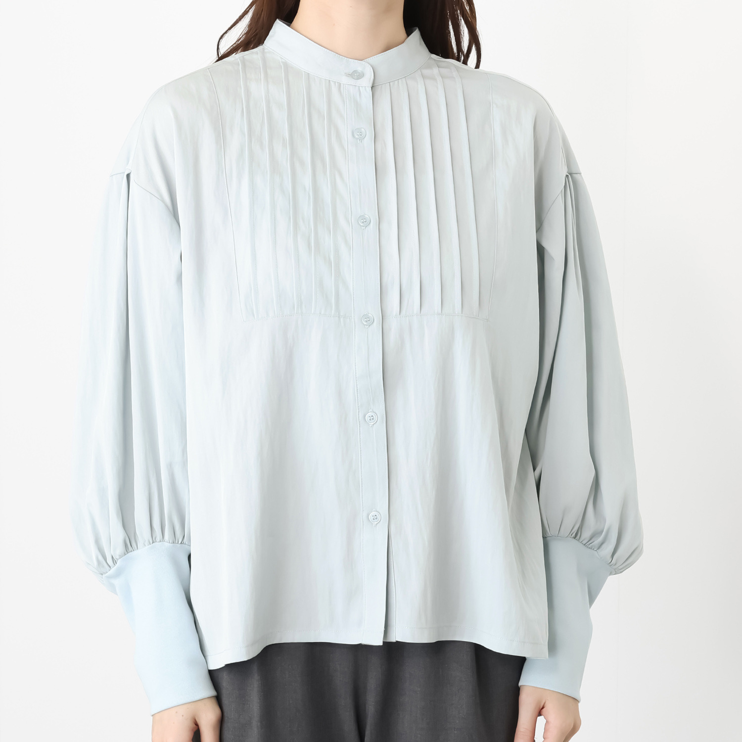 ２１２キッチンストア 止まるボリューム袖 きれい見え 家事ラクラクブラウス