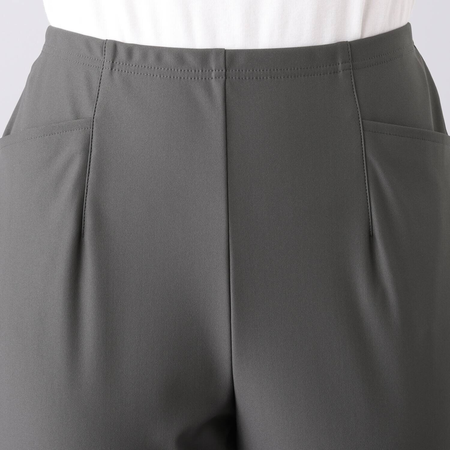 ピーツー 接触冷感・吸水速乾 多機能ストレッチ ゆったりすっきり アンクルパンツ ＜股下７２ｃｍ＞