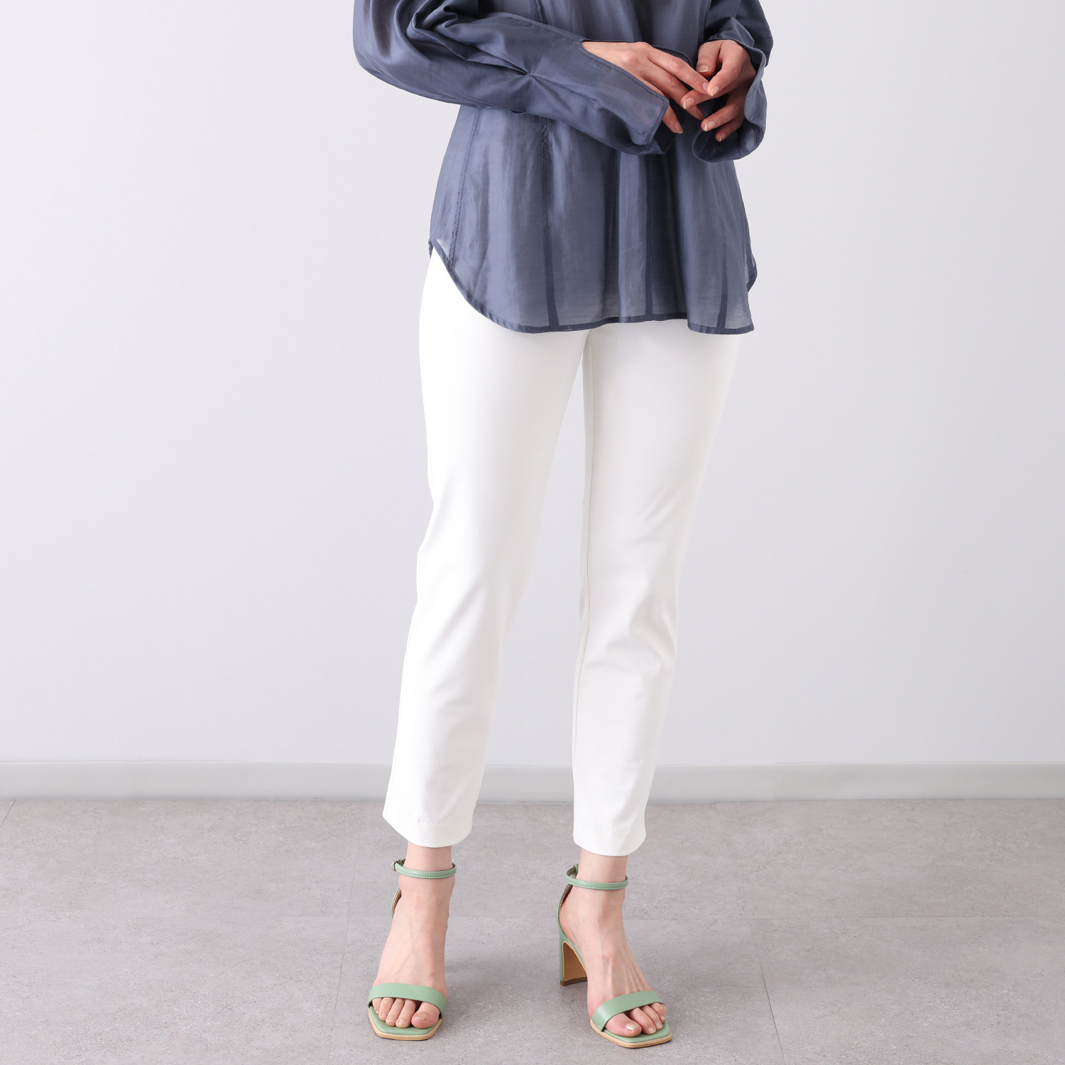 ピーツー 接触冷感・吸水速乾 多機能ストレッチ スリムパンツ ＜股下６４ｃｍ＞