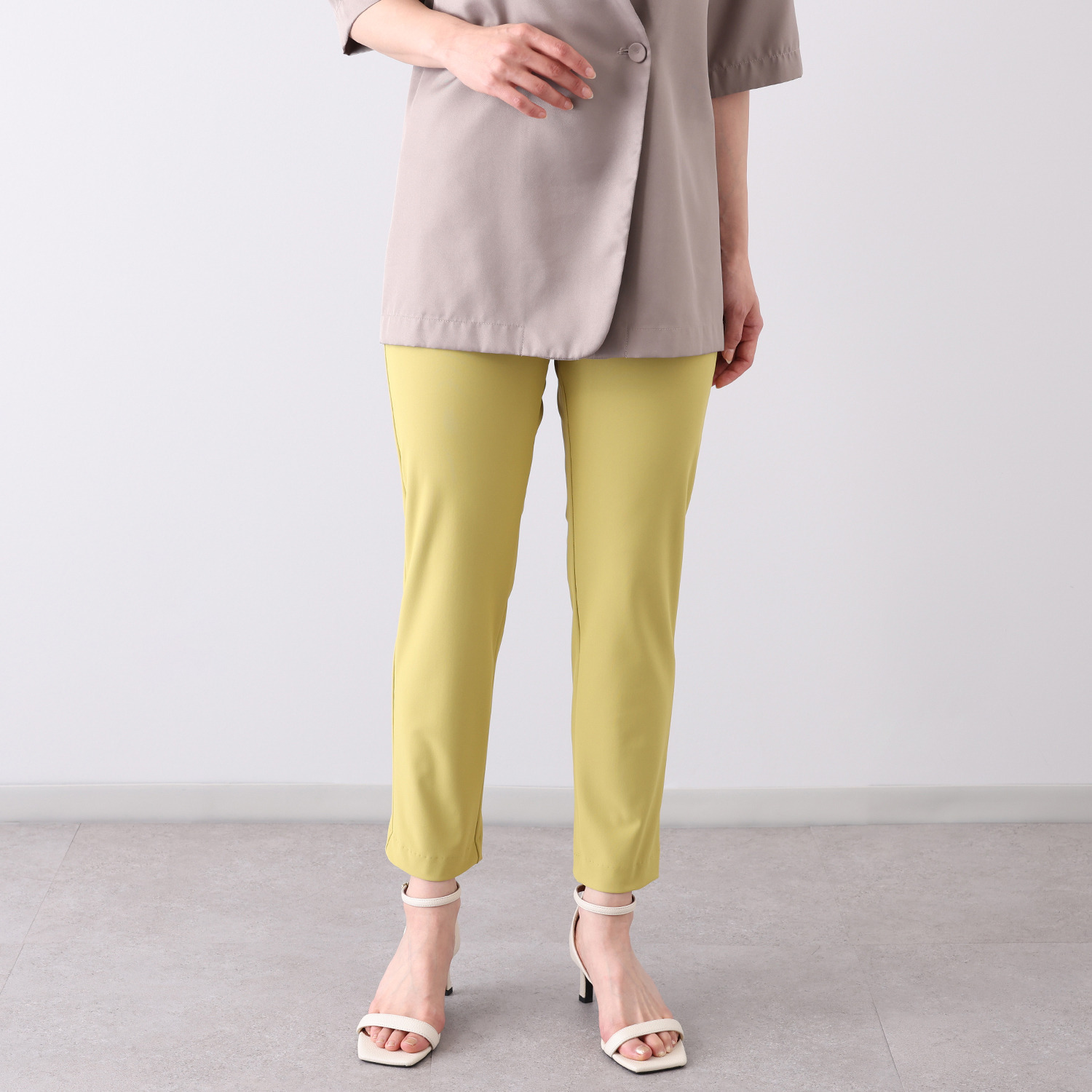 ピーツー 接触冷感・吸水速乾 多機能ストレッチ スリムパンツ ＜股下６４ｃｍ＞