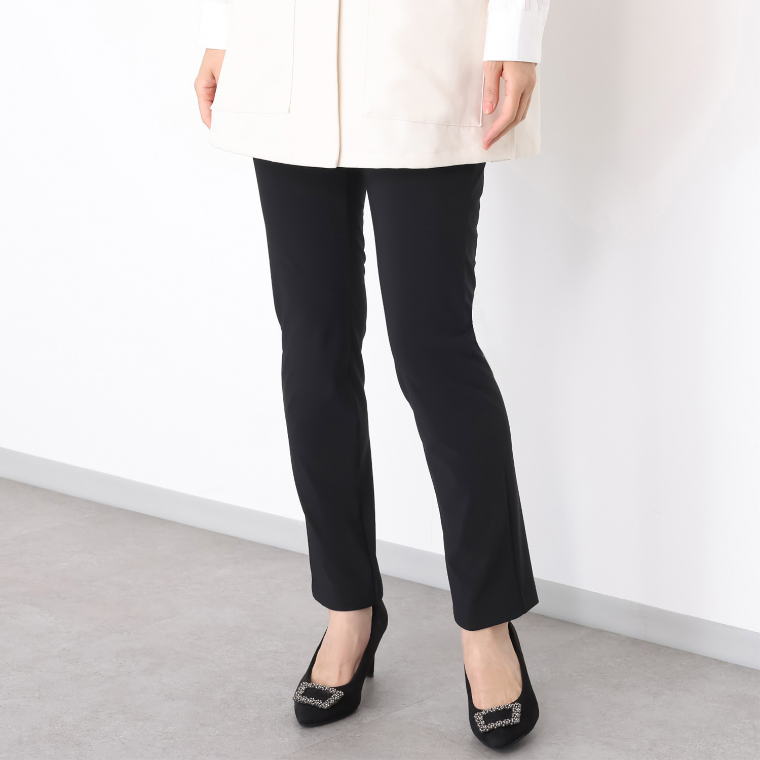 ピーツー 接触冷感・吸水速乾 多機能ストレッチ スリムパンツ ＜股下７２ｃｍ＞