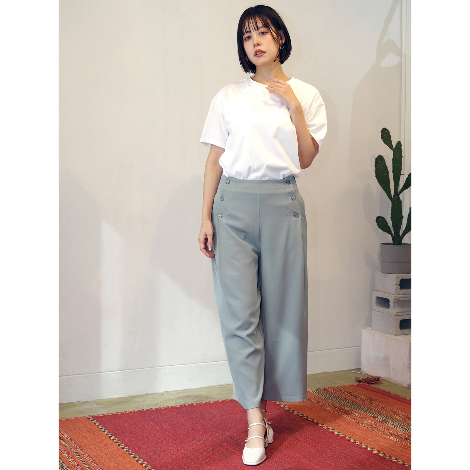 トウキョウストロール 研究してたどり着いた 背中ではく マリンデザインパンツ