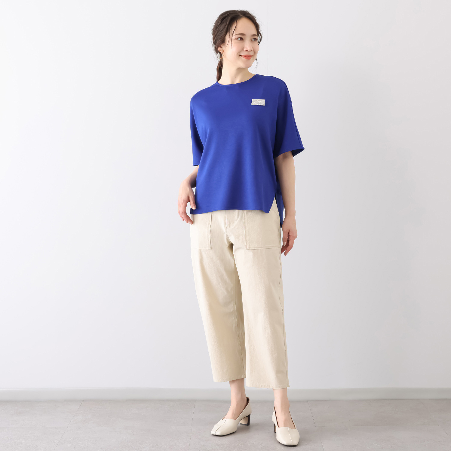 キリ　エ　キリ 後ろリブアクセント プルオーバー