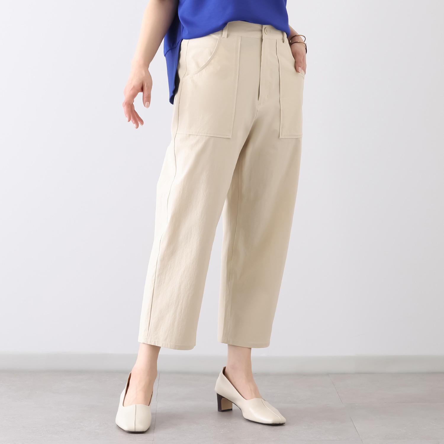 キリ　エ　キリ ストレッチ ベイカーパンツ