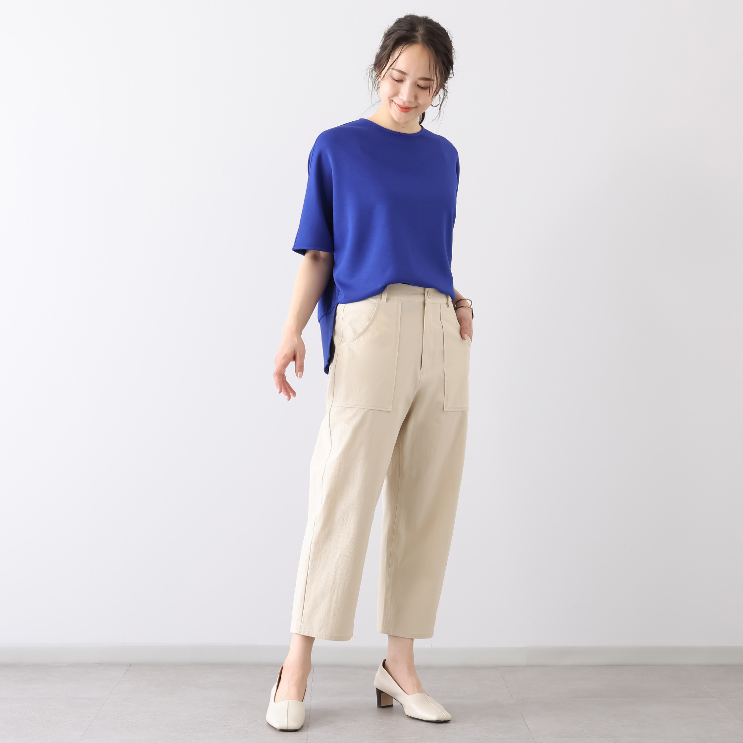 キリ　エ　キリ ストレッチ ベイカーパンツ