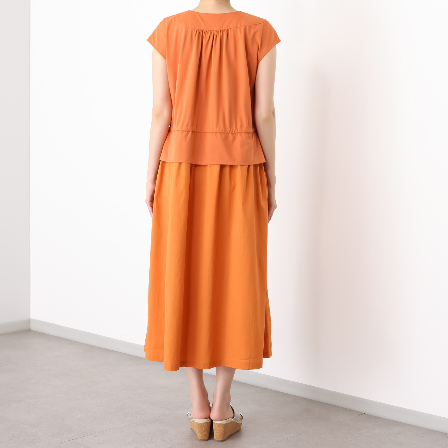 キリ　エ　キリ 異素材ドッキング ワンピース