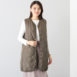 元町ゼラール 中綿キルトロングベスト