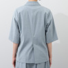 メリオン フランス高級生地メーカー キャリーマン社製生地使用 接触冷感・イージーケア ハーフスリーブジャケット