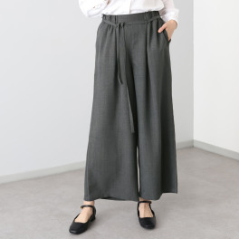 エムエムオー 麻ライク ワイドパンツ