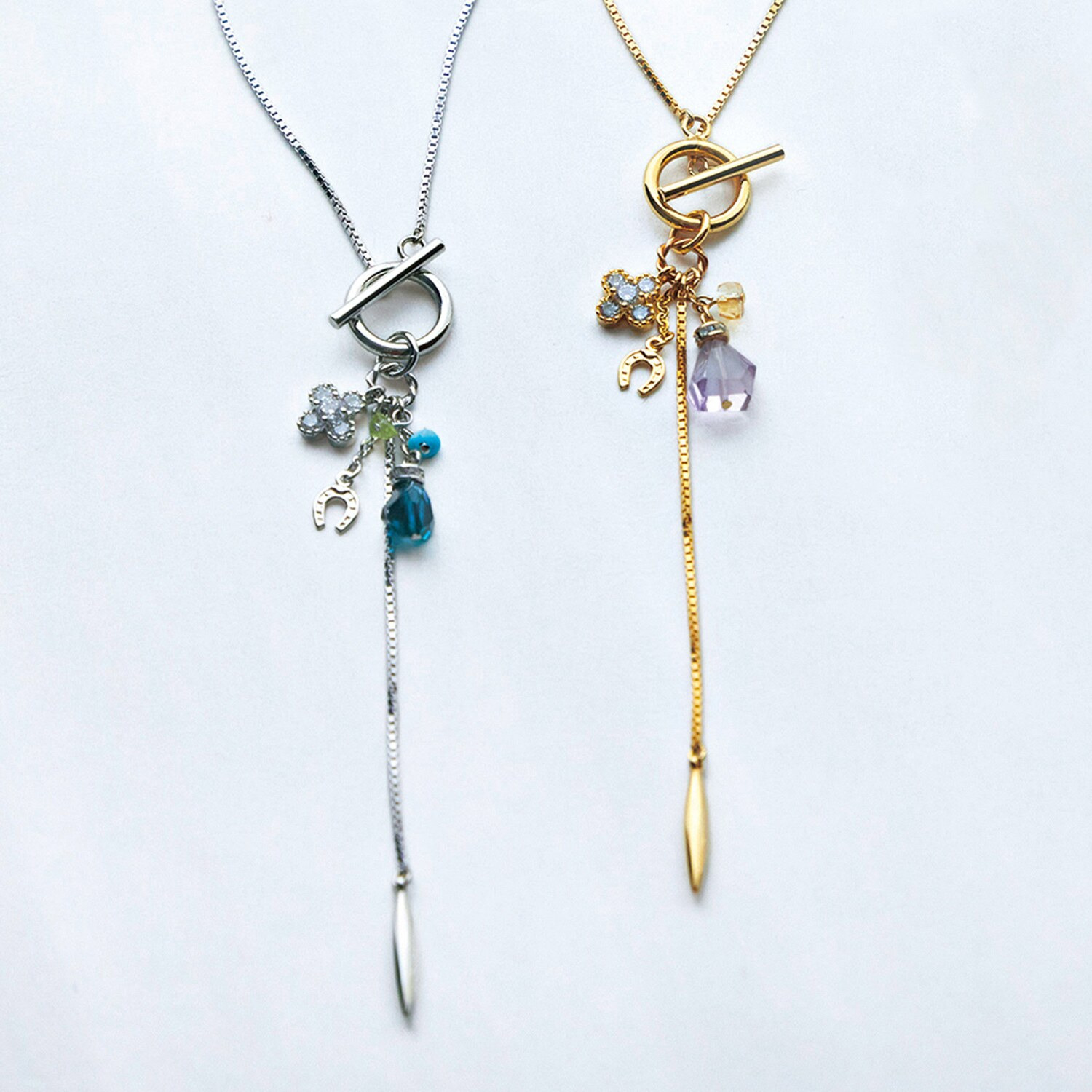 シマ・リリアーナ ジェムストーン Ｙ字ネックレス