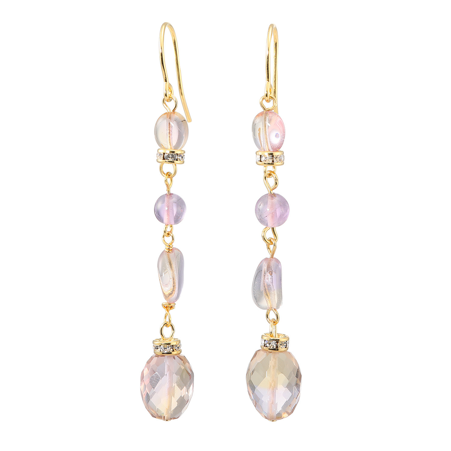 シマ・リリアーナ ジェムストーン ロング イヤリング／ピアス