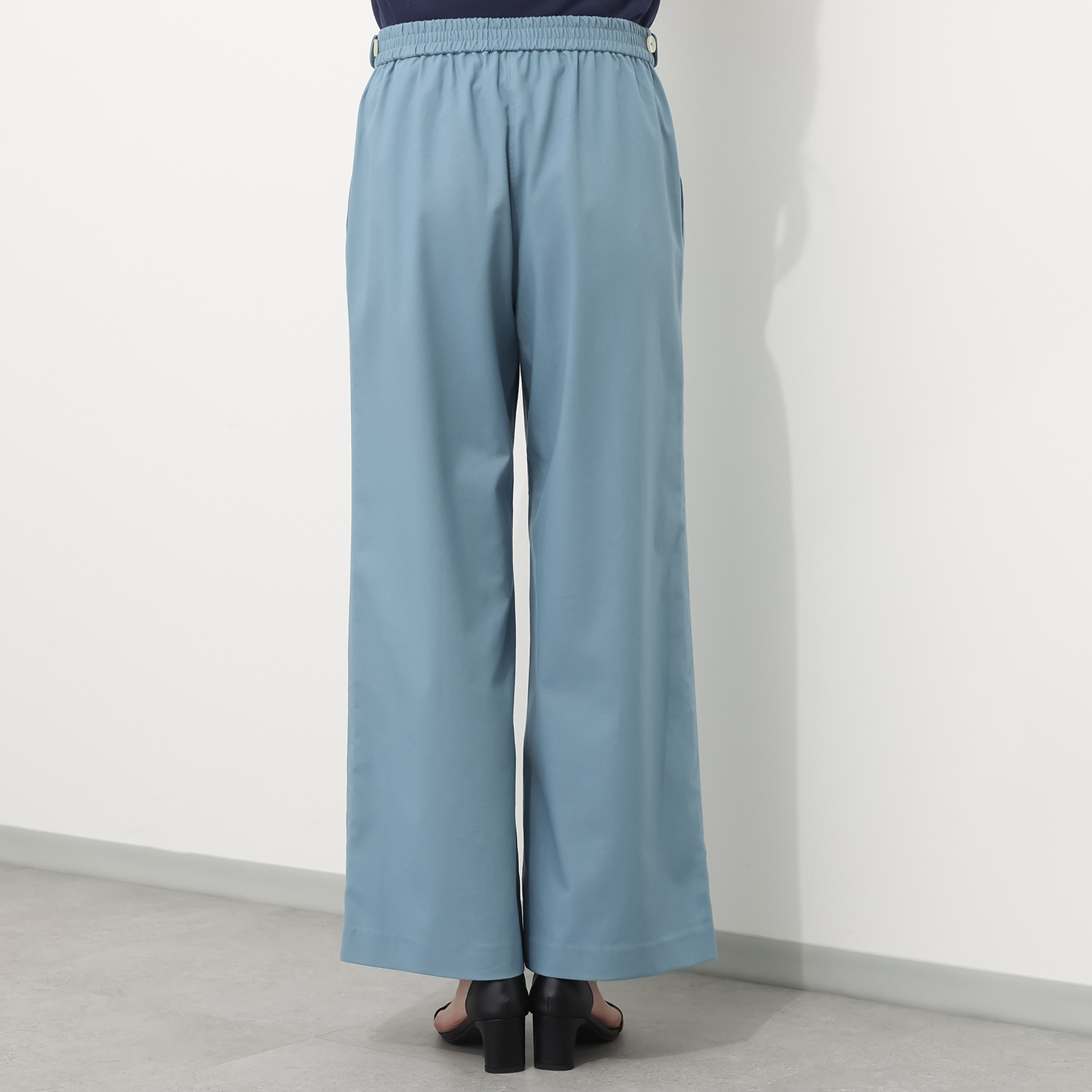モカサン　ジュンコシマダ リネンブレンド ワイドパンツ