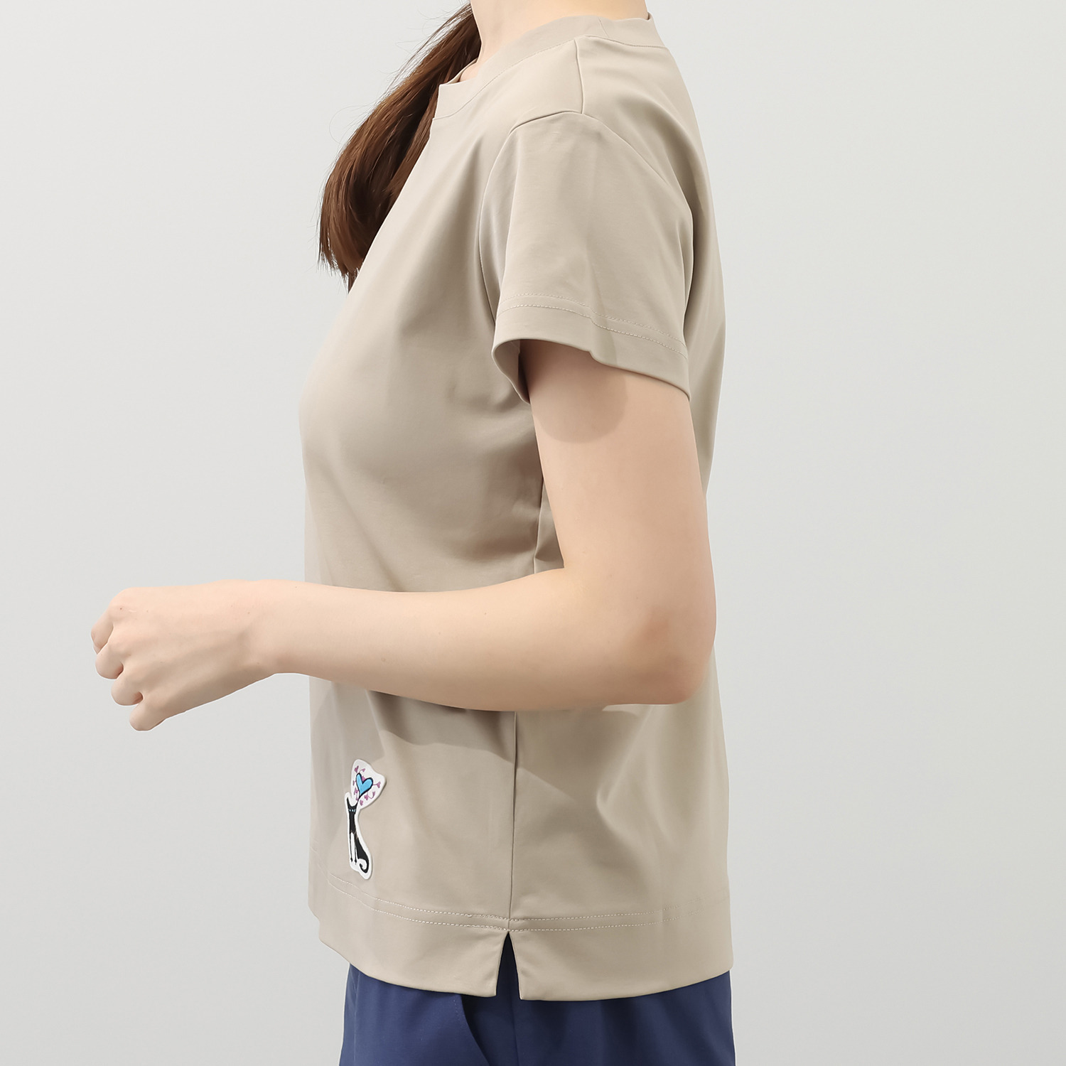 モカサン　ジュンコシマダ 接触冷感 ワンポイントＴシャツ