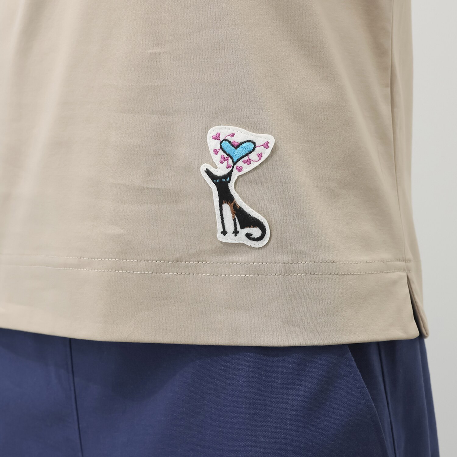 モカサン　ジュンコシマダ 接触冷感 ワンポイントＴシャツ