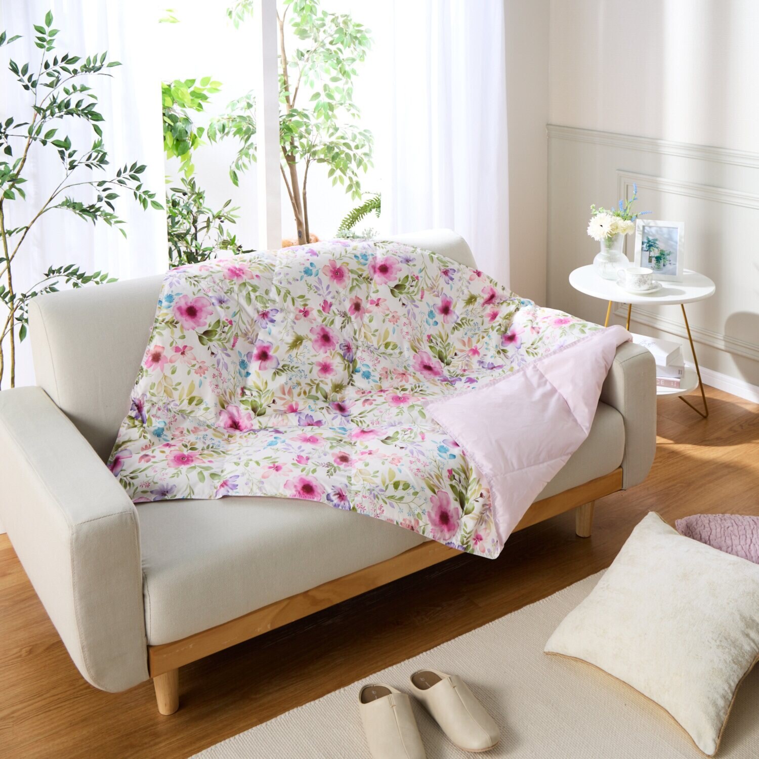 ｎｉｓｈｉｋａｗａ ポーランド産ダウン 防ダニ・抗菌・洗える ふわふわダウンケット ＜ハーフ＞