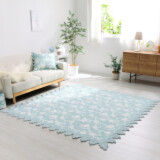 ラ・コトンメルル 綿が気持ちいい マスカットスカラップ キルトマルチカバー ＜１９０×１９０ｃｍ＞