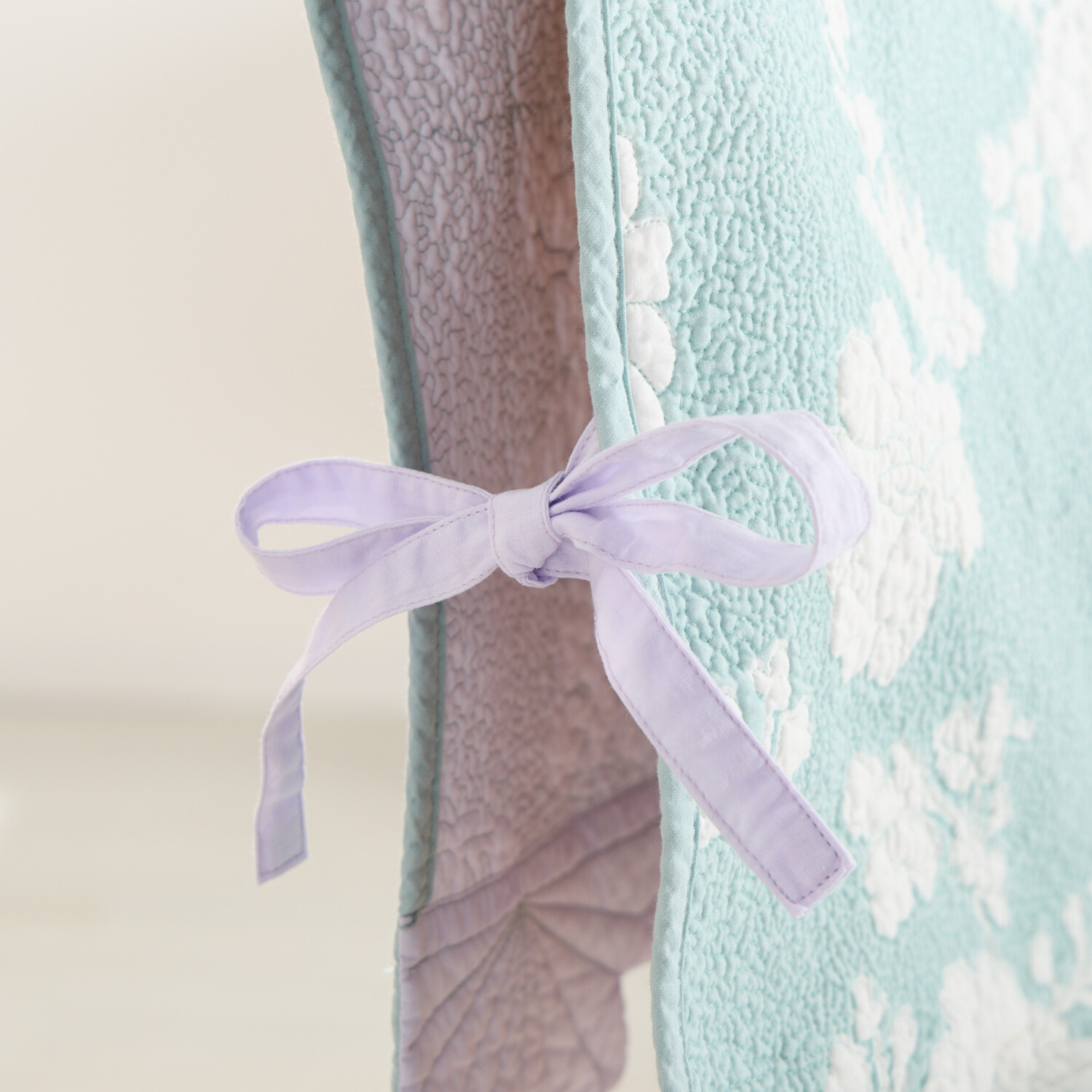 ラ・コトンメルル 綿が気持ちいい マスカットスカラップ キルトチェアカバー