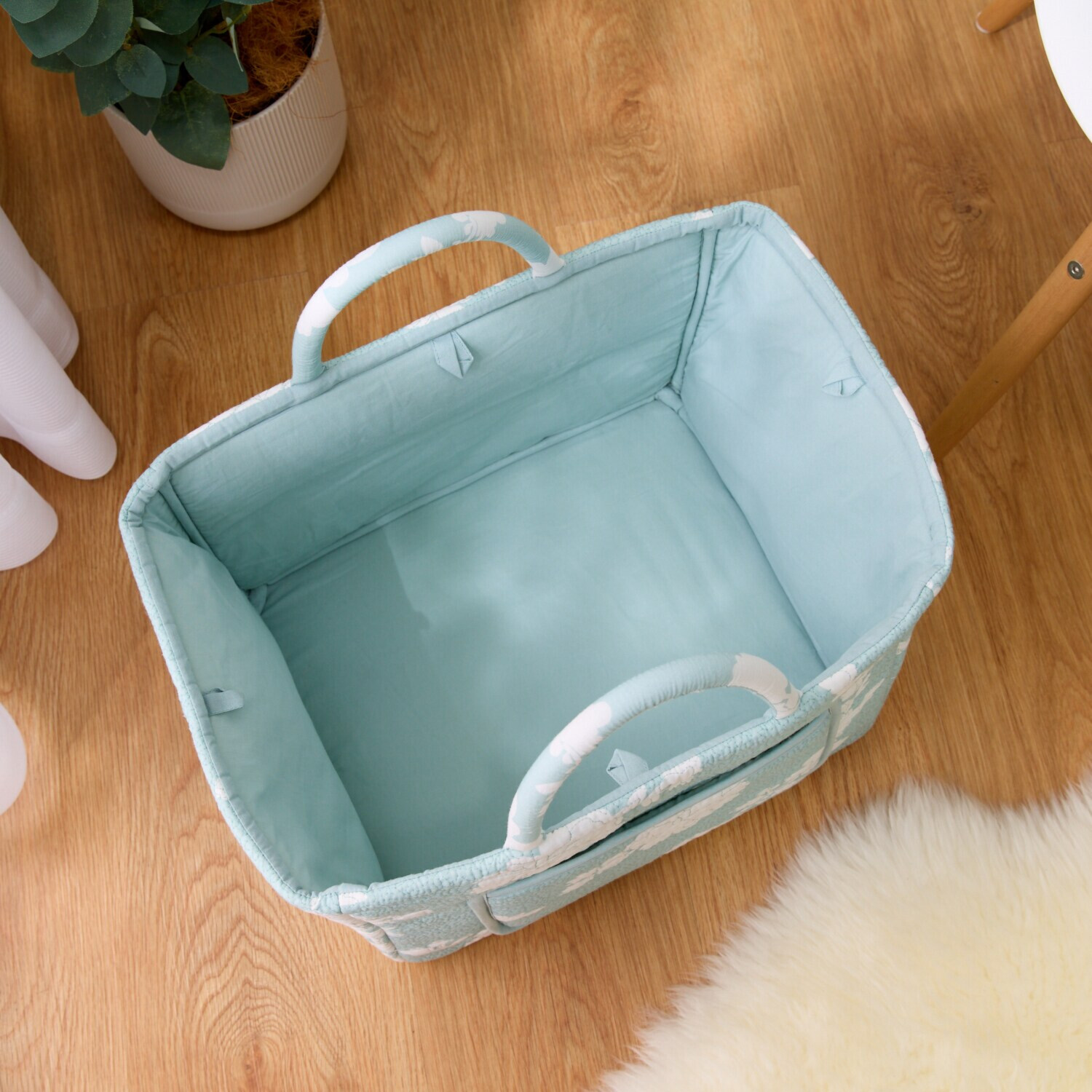 ラ・コトンメルル 綿が気持ちいい コットンキルト マガジンバッグ