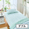 ｎｉｓｈｉｋａｗａ オンザガーゼ コットン ポコポコ敷きパッド 抗菌シート入り ＜ダブル＞