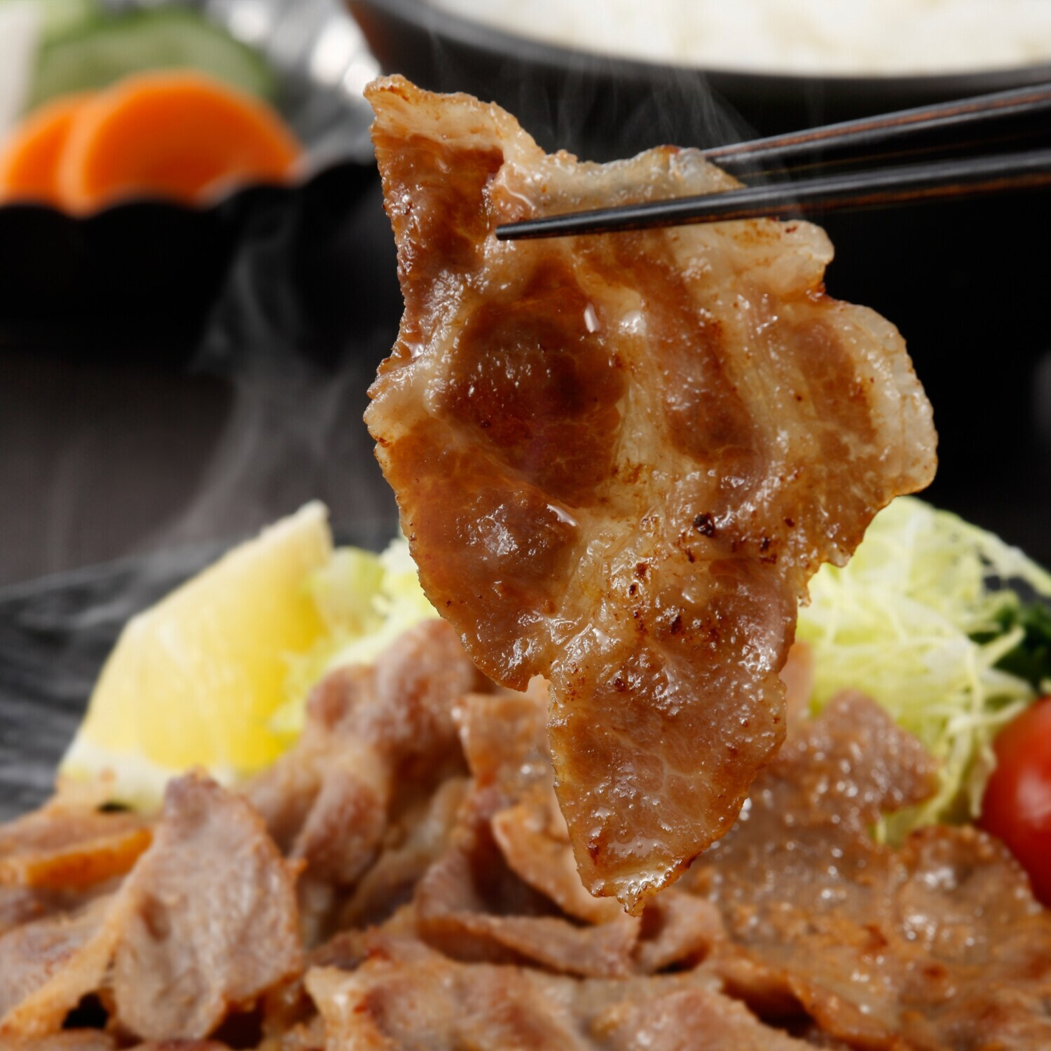 鹿児島県産黒豚 “黒の匠”使用！ 肩ロース生姜焼き