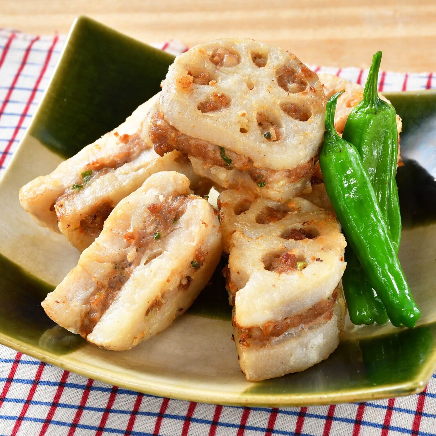 シャキシャキ食感 ふぞろいの 国産れんこん竜田揚げ