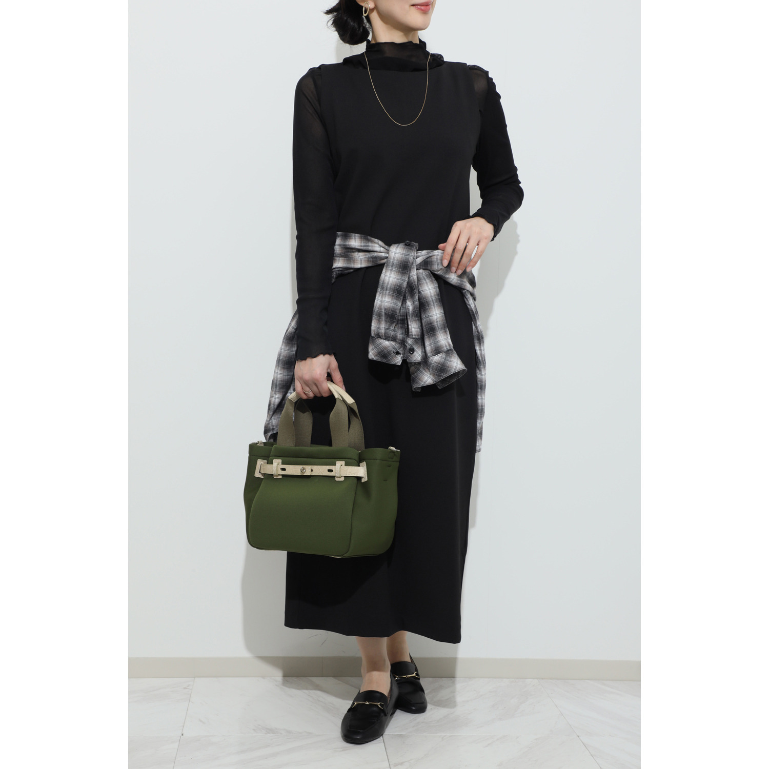 レザージュエルズ ギャレリア　ココリュクス ネオプレーン＆クロコ ベルトデザイン ２ウェイミニトートバッグ