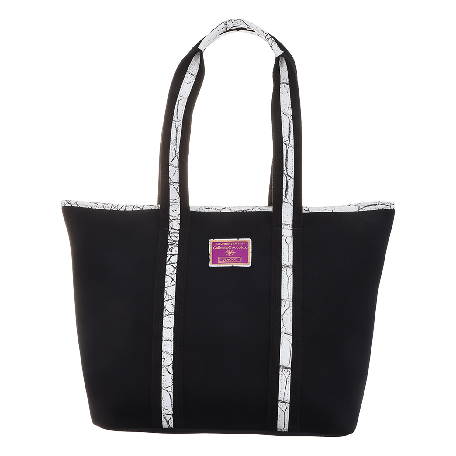 レザージュエルズ ギャレリア　ココリュクス ネオプレーン＆クロコ デイリートートバッグ