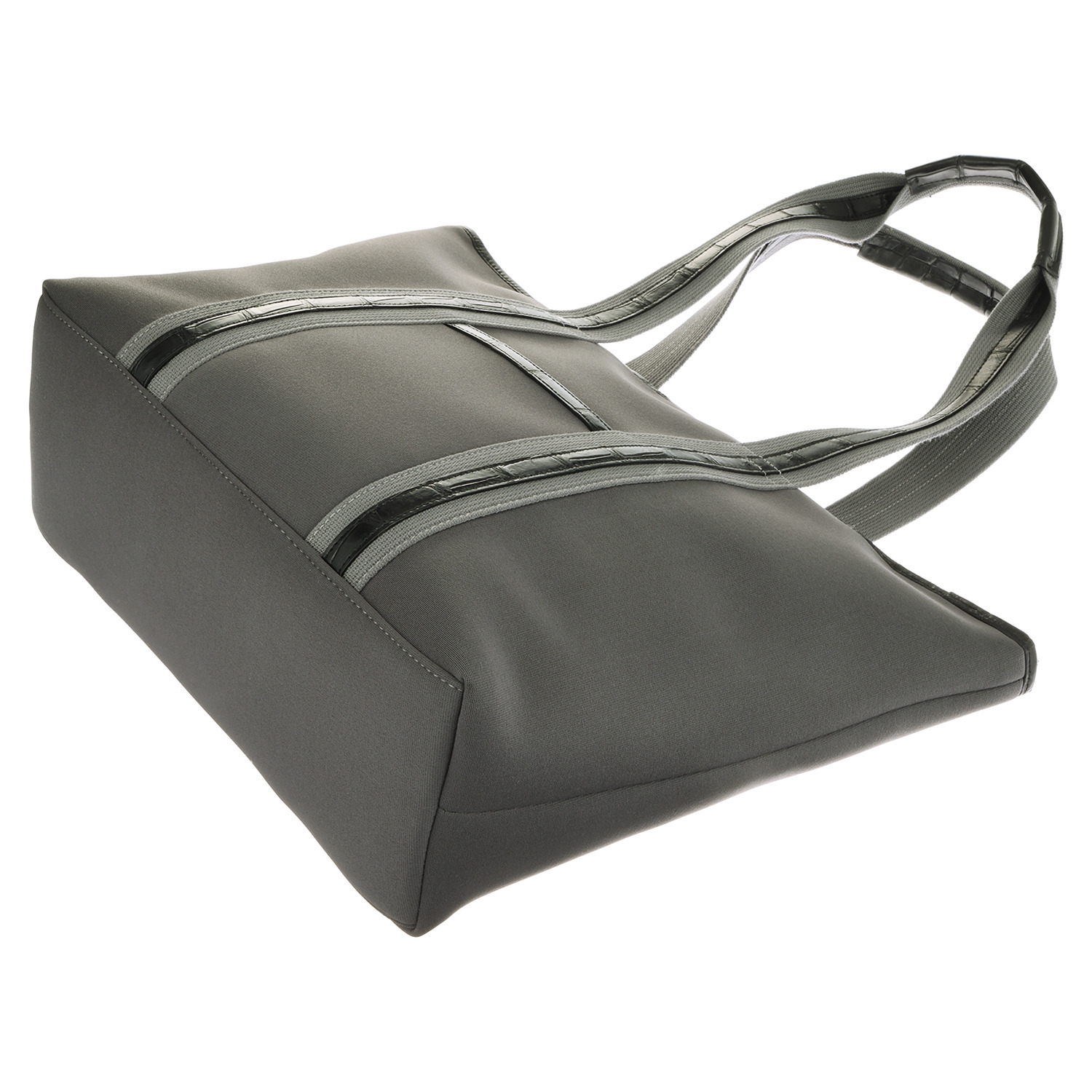 レザージュエルズ ギャレリア　ココリュクス ネオプレーン＆クロコ デイリートートバッグ