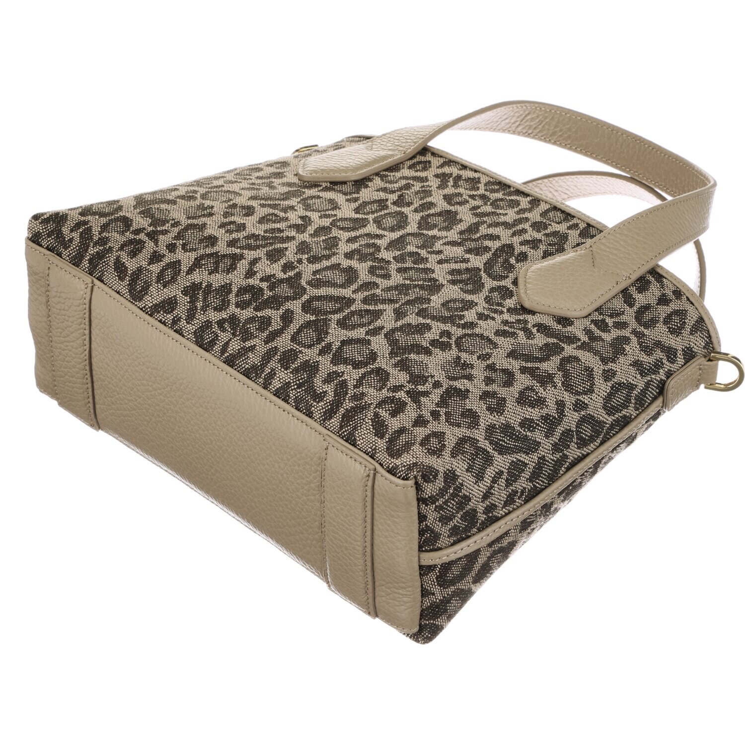 レザージュエルズ ギャレリア　ココリュクス ホースヘアブレイド レオパード ２ウェイ デイリートートバッグ