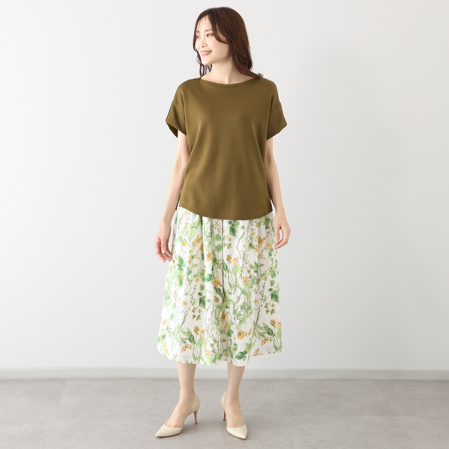 ココンライフ　ドゥ ＵＶカット サラッとモダール混 変形スリーブ デザインプルオーバー