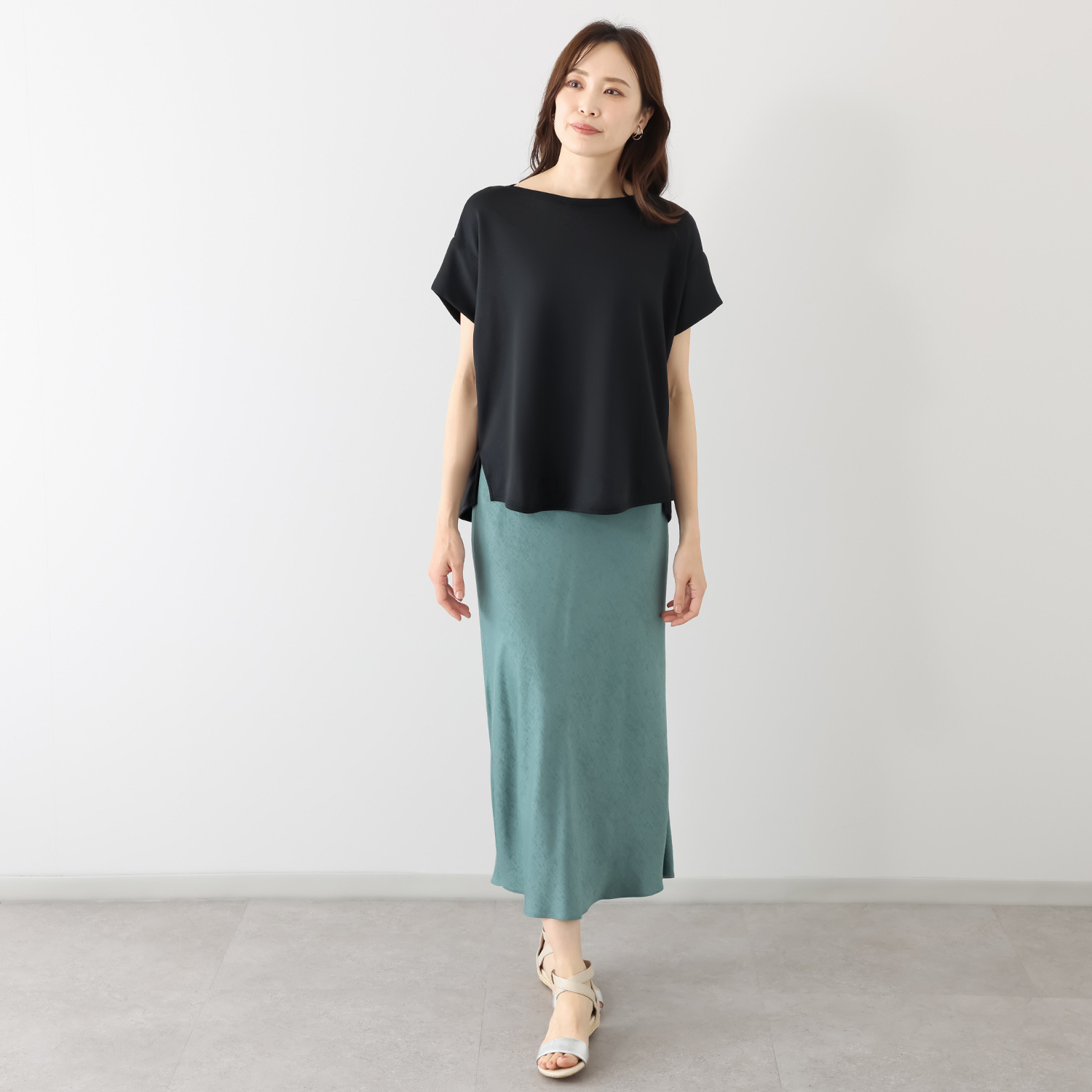 ココンライフ　ドゥ ＵＶカット サラッとモダール混 変形スリーブ デザインプルオーバー