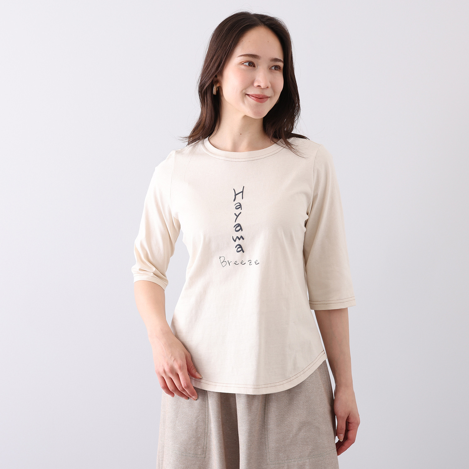 ハヤマ　ブリーズ 発泡顔料プリント Ｔシャツ