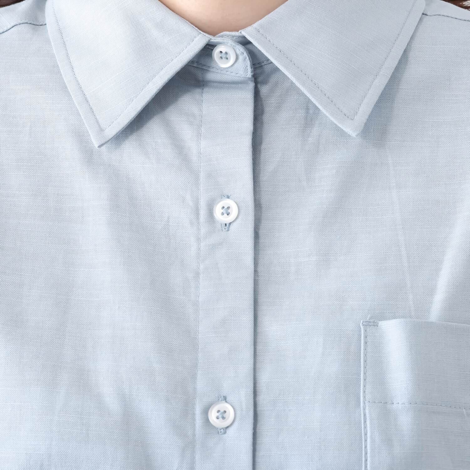 Ｋｕｎｎｙ． 大人のこなれ感を プラスする コットン麻 バックコクーンシャツ