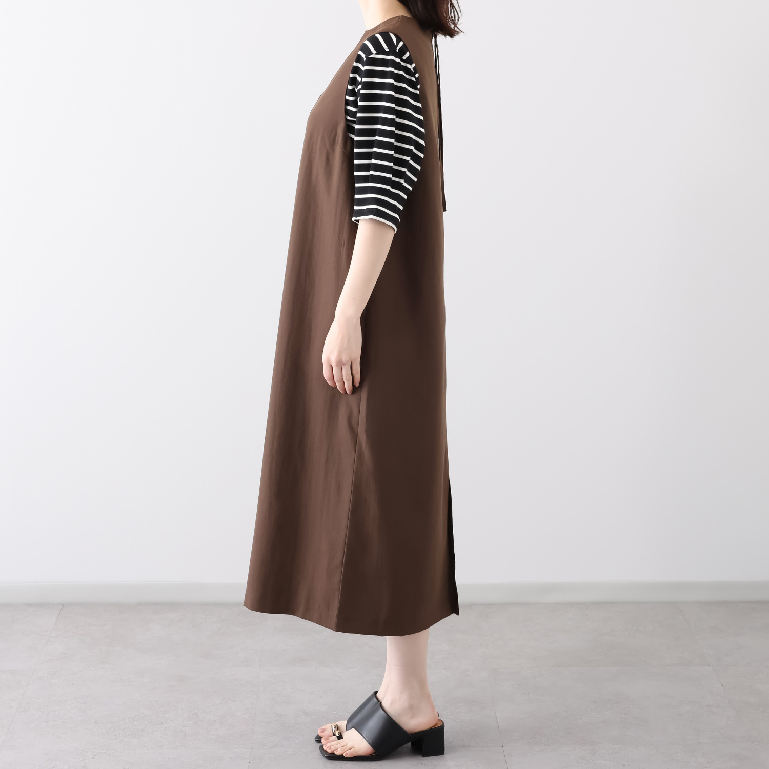 Ｋｕｎｎｙ． キーネック ジャンスカワンピース