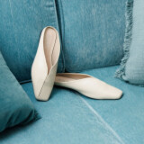 ニカル シープ スリット スクエアトゥミュール