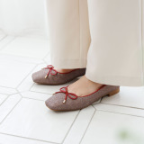 ニカル グリッター バレエパンプス