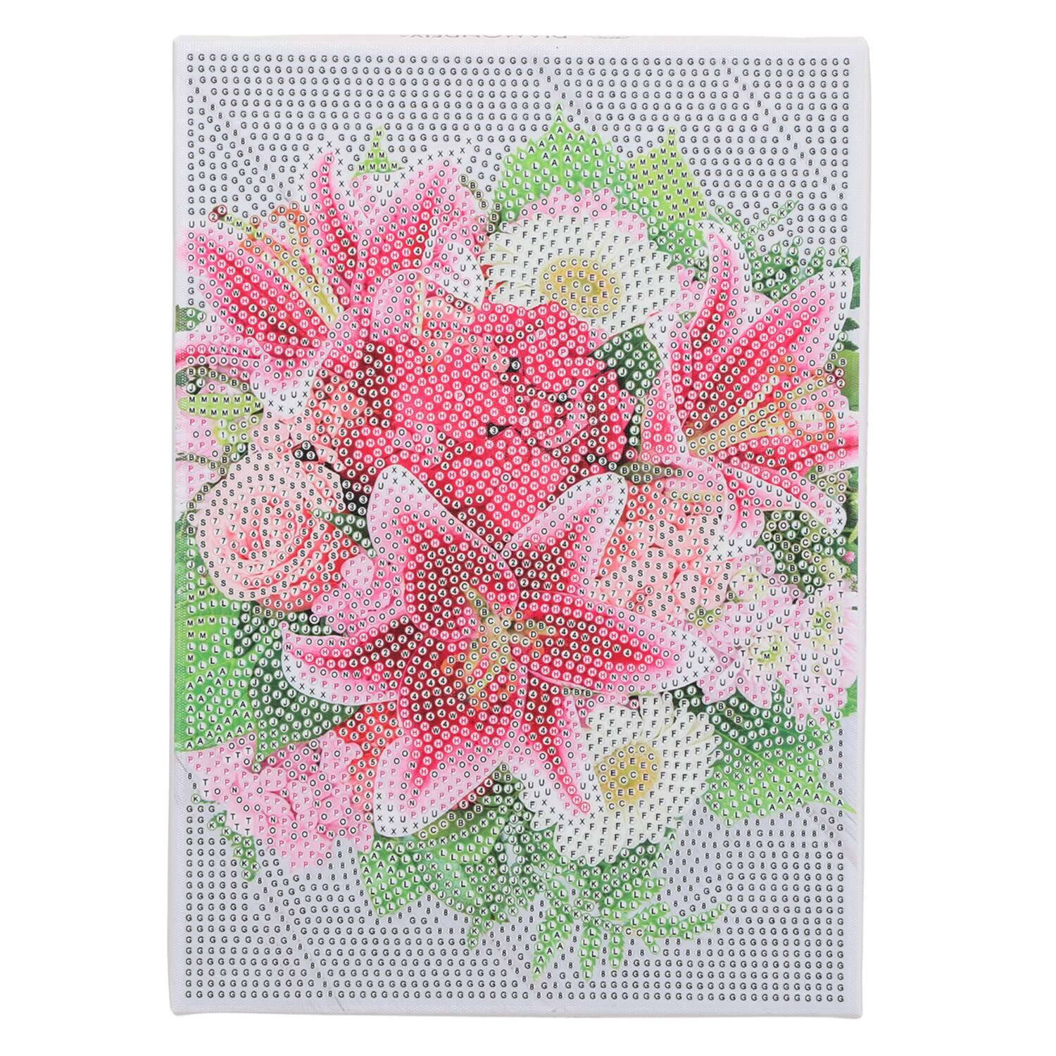 楽しみながら 頭の体操＆達成感を！ ダイヤモンドフィックス 煌めくキャンバスアート コレクション頒布会 “百花繚乱” ＜全４回＞